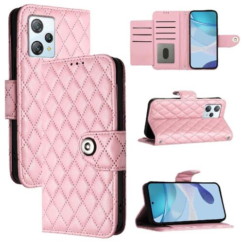 Étui Pour Blackview A53 Titulaire De La Carte Portefeuille Couverture Protection Élégante Antichoc Bande De Poignet - Bleu Violet