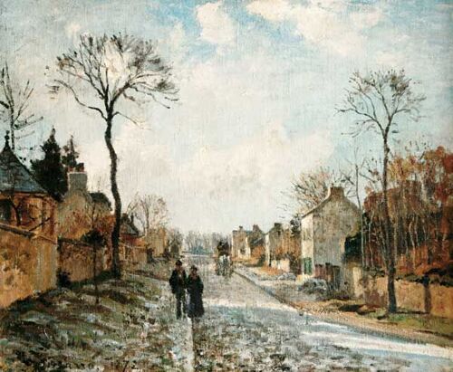 Camille Pissarro - Route Hivernale À Louveciennes