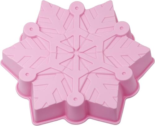 Moule À Gâteau En Silicone En Forme De Flocon De Neige D'anniversaire Pour Enfants, Moule À Chocolat Antiadhésif, Moule À Gâteau En Silicone 3d