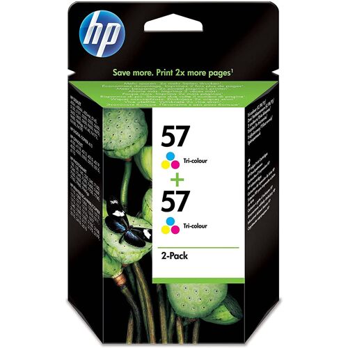 1 Pack 2 cartouches d'encre de 3 couleurs (Magenta + Jaune + Bleu) HP 57