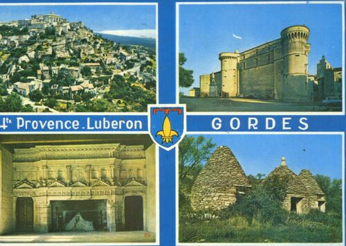 Carte Postale De Gordes (Vaucluse) Vallée Du Lubéron, 4 Vues (Réf.127)