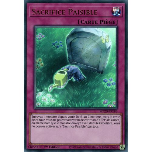 Yugioh! Sacrifice Paisible Mp20-Fr196