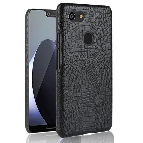 Classique Élégant Étui Pour Google Pixel 3 Housse De Protection Anti Éraflure Mode Classique D'alligator Compatibilité - Noir