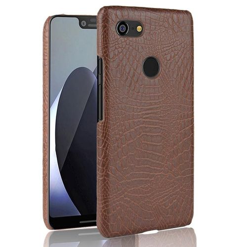 Classique Élégant Étui Pour Google Pixel 3 Housse De Protection Anti Éraflure Mode Classique D'alligator Compatibilité - Le Brun