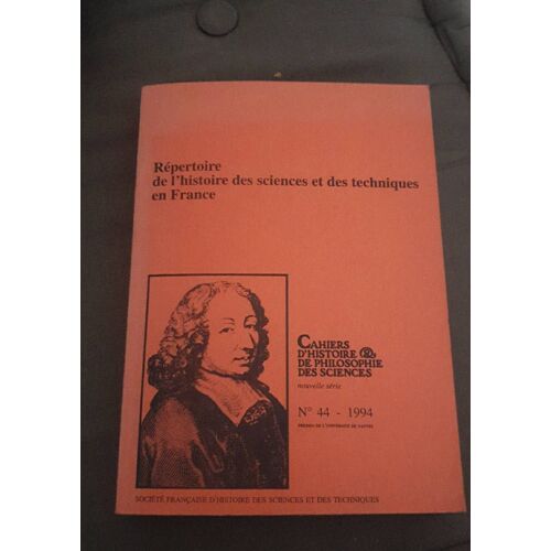 Répertoire De L'histoire Des Sciences Et Techniques En France, Christine Blondel, Anne -Cécile Vauge