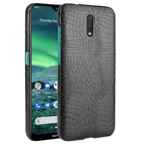 Classique Élégant Étui Pour Nokia 2.3 Compatibilité Mode Classique D'alligator Anti Éraflure Housse De Protection - Noir