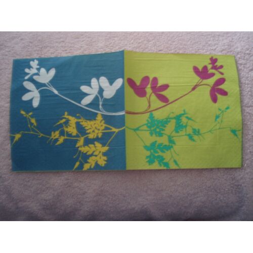 Serviette Papier Décor Fleurs Multicolores