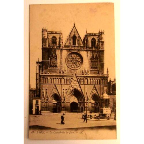 Carte Postale Ancienne Rhone Lyon La Cathedrale St Jean