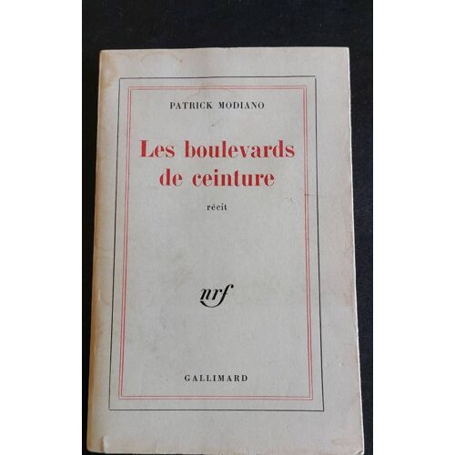 Les Boulevards De Ceinture Patrick Modiano