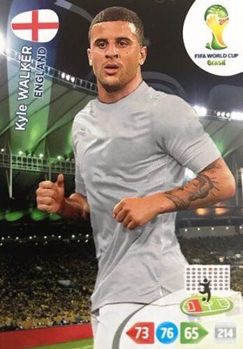 Kyle Walker - England - Panini Adrenalyn Xl Fifa World Cup Brazil 2014