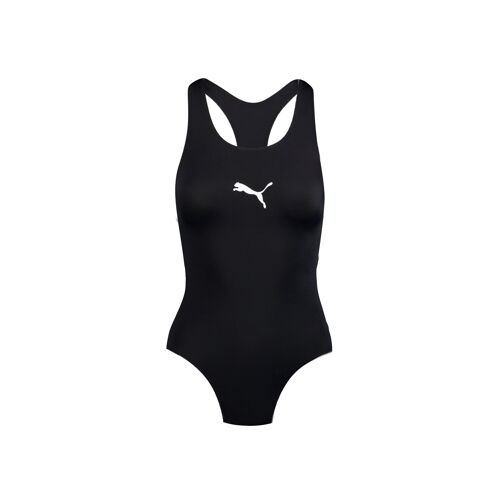 Puma Swim Women's Racerback Swimsuit, Vêtements, Noir, L