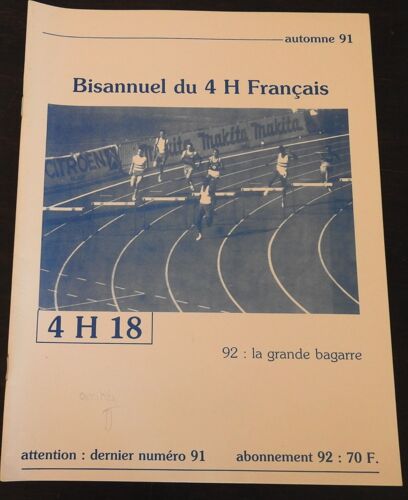 4h / 400 M Haies / Athletisme / N°18 / La Grande Bagarre 1992