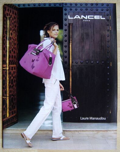 Publicité Papier - Sacs Lancel De 2006, Laure Manaudou Mannequin.