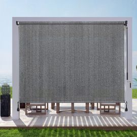 Store Enrouleur Extérieur 120x240cm, Couleur Moka | Intimité Maximale et Toile HDPE Bloquant 90% des UV | Protection Solaire et Vent pour Terrasse, Balcon, Jardin