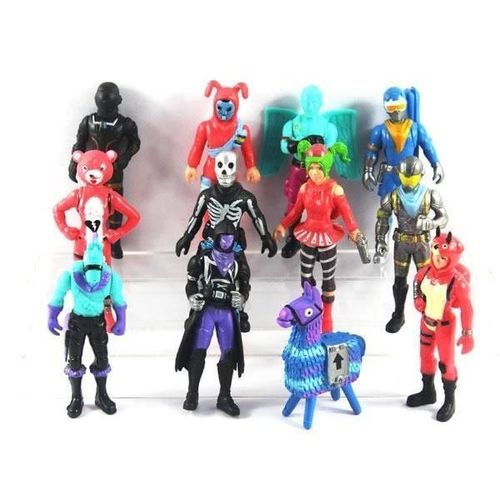Lot De 12 Figurines Fortnite Forteresse Lama Jouet Battle Royale
