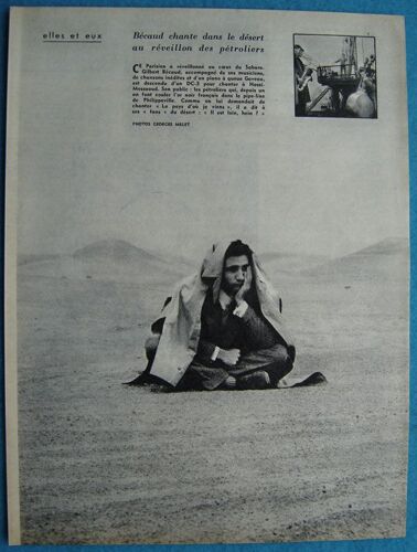 Paris Match N°509, Coupure De Presse: Gilbert Bécaud