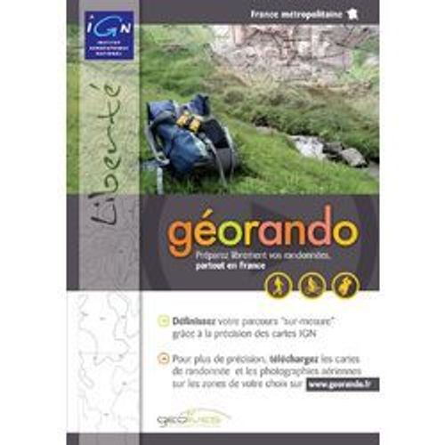 logiciel_carte_GPS - Géorando Liberté France - DVD de préparation de randonnées