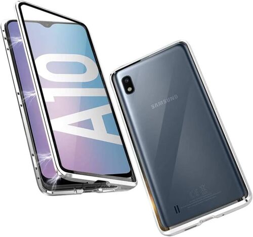 Coque Verre Trempe Pour Samsung Galaxy A10 Magnetique Transparente Protection Integrale Blanc
