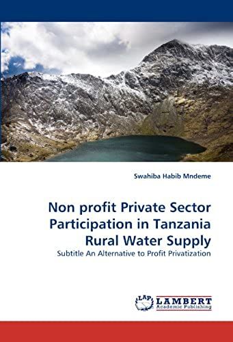 Non Profit Private Sector Participation In Tanzania Rural Water Supply