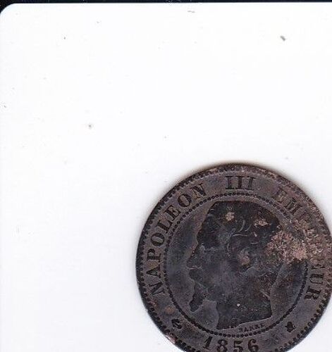 France 2 Centimes 1856 K Napoléon Iii Barre