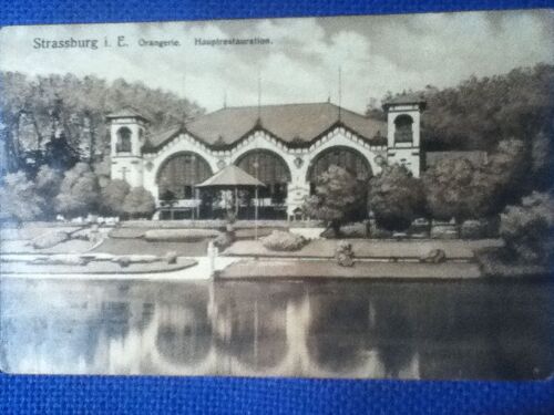 Strassburg. Orangerie. Hauptrestauration Carte Écrite Le 10.05.1912 Timbre Allemand (Elsass);