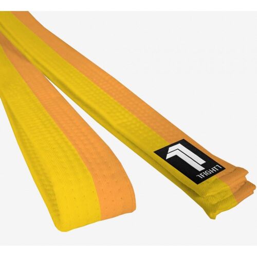 1fight1, Ceinture Jaune Et Orange En Coton, Taille 200 Cm