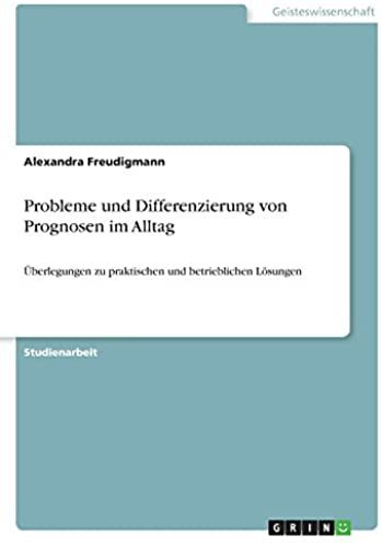 Probleme Und Differenzierung Von Prognosen Im Alltag