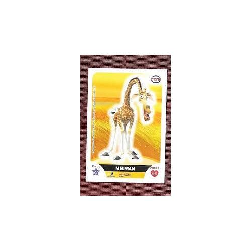 Image Sticker N°34 Melman - Madagascar - Collector Cora - 2010 - 8x5,5 Cm