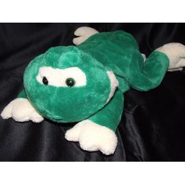 Grenouille Gd Gifi Doudou Vert Beige Peluche 30 Cm