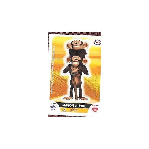 Image Sticker N°50 Mason Et Phil - Madagascar - Collector Cora - 2010 - 8x5,5 Cm