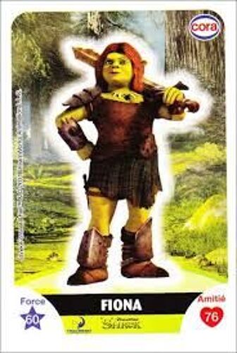 Image Sticker N°109 Fiona - Shrek - Collector Cora - 2010 - 8x5,5 Cm