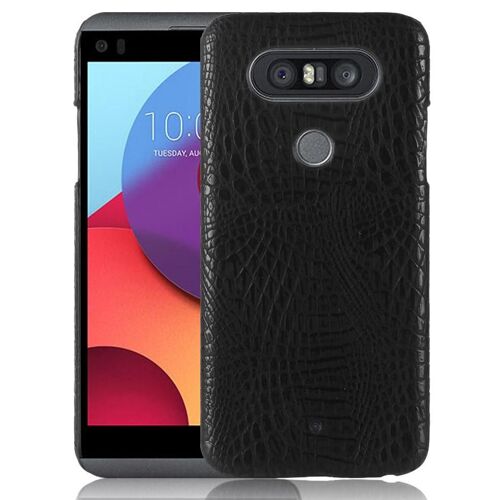 Classique Élégant Étui Pour Lg Q8 2018 Anti Éraflure Housse De Protection Compatibilité Mode Classique D'alligator - Noir