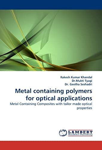 Metal Containing Polymers For Optical Applications