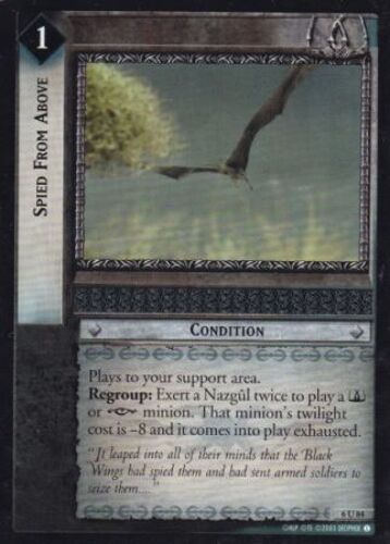 Le Seigneur Des Anneaux - Spied From Above (Repérés Depuis Les Airs) 6u84 Uncommon (Peu Commune) Ents Of Fangorn (Les Ents De Fangorn) - Lotr