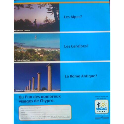 Publicité Ancienne (Mars 2002) En Faveur Du Tourisme À " Chypre "