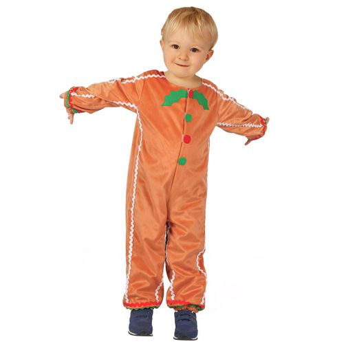 Déguisement Bonhomme Pain D'épice Enfant - Taille: S 4-6 Ans (110-120 Cm)
