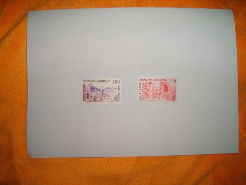 Lot De 2 Timbres Neufs Europa 1983 Andorre Yvert Tellier N°313/314