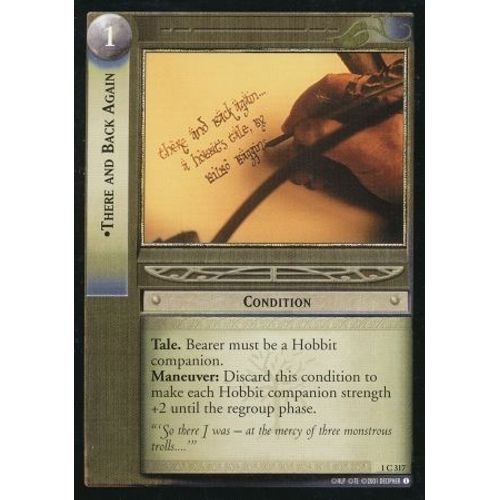 There And Back Again - 1c317 - The Fellowship Of The Ring - Lotr Decipher