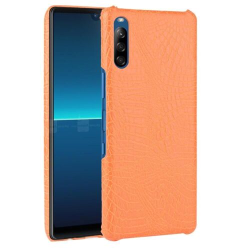 Classique Élégant Étui Pour Sony Xperia L4 Mode Classique D'alligator Anti Éraflure Compatibilité Housse De Protection - Couleur orange