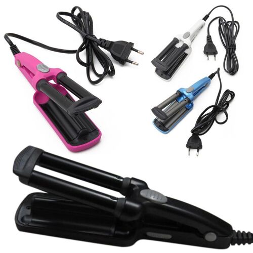 Mini céramique bigoudis fer vague baguette 3 barils fer fer plat céramique cheveux outils professionnel pince à sertir cheveux bigoudi Ha