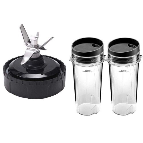 AD-presse-agrumes pièces de rechange, accessoires de mélangeur et 2x tasse simple 16 onces ensembles de tasses pour Ninja BL770 BL780 BL660 Professional Bl