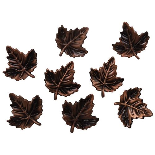 8-Pack en alliage de Zinc feuille d'érable forme décorative armoire armoire meubles porte tiroir boutons tire poignées matériel décoration