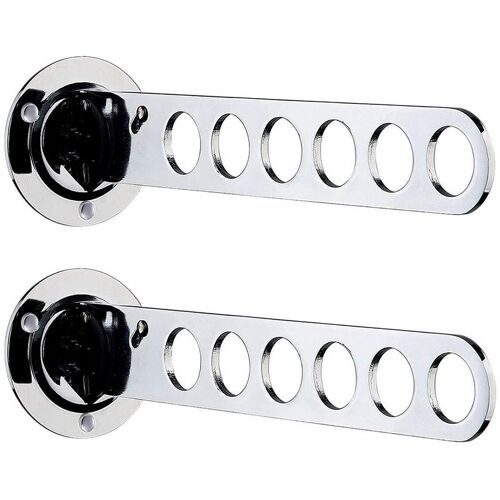 Support de cintre de vêtements de bâti de mur chaud Chrome cintre de vêtements crochet de vêtements cintres de blanchisserie support de manteau de bâti de mur 2 paquet