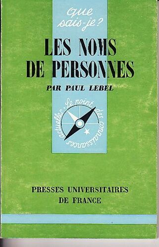 Les Noms De Personnes