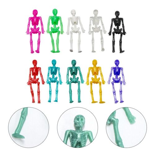50 Pièces Extensible Jouet Durable Délicat Tpr Squelette Stretch Jouet Halloween Extensible Jouet Crâne Extensible Jouet Stretch Modèle Pour Adultes Et