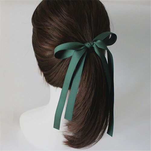 22 Pièces Bandeau Rubans Ensemble Bricolage Ruban Vert Foncé À La Main Arc Cheveux Accessoires Décoration