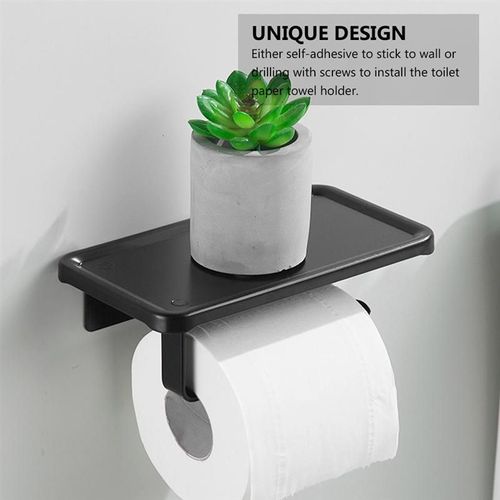 Support De Rouleau De Papier Aluminium Porte-Papier De Soie Toilette Étagère De Rangement De Salle De Bain Porte-Rouleau De Papier Hygiénique Porte-Serviettes En Papier