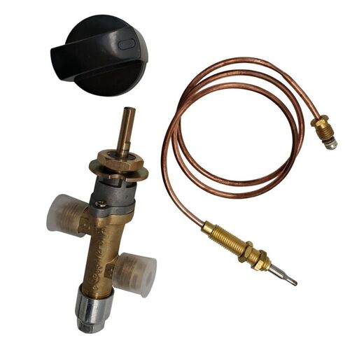 Soupape De Sécurité De Contrôle De Foyer De Gaz Propane Lpg Dispositif De Défaillance De Flamme Soupape De Chauffage De Gaz Avec Thermocouple Et Bouton Promotion