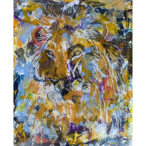 Tableau Abstrait Lion