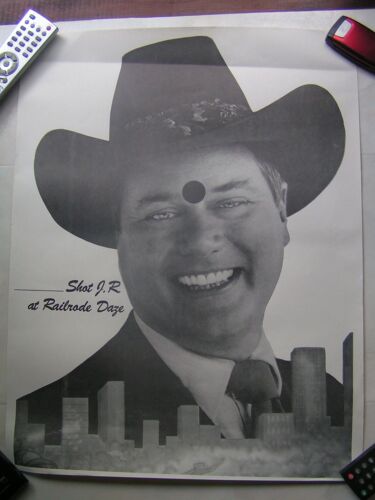 Poster Dallas Tv Show Shot J.R Ewing Larry Hagman Usa